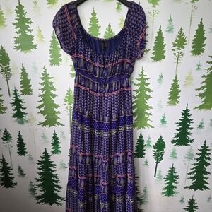 Fun & Flirt Blue Floral Patterned Dress